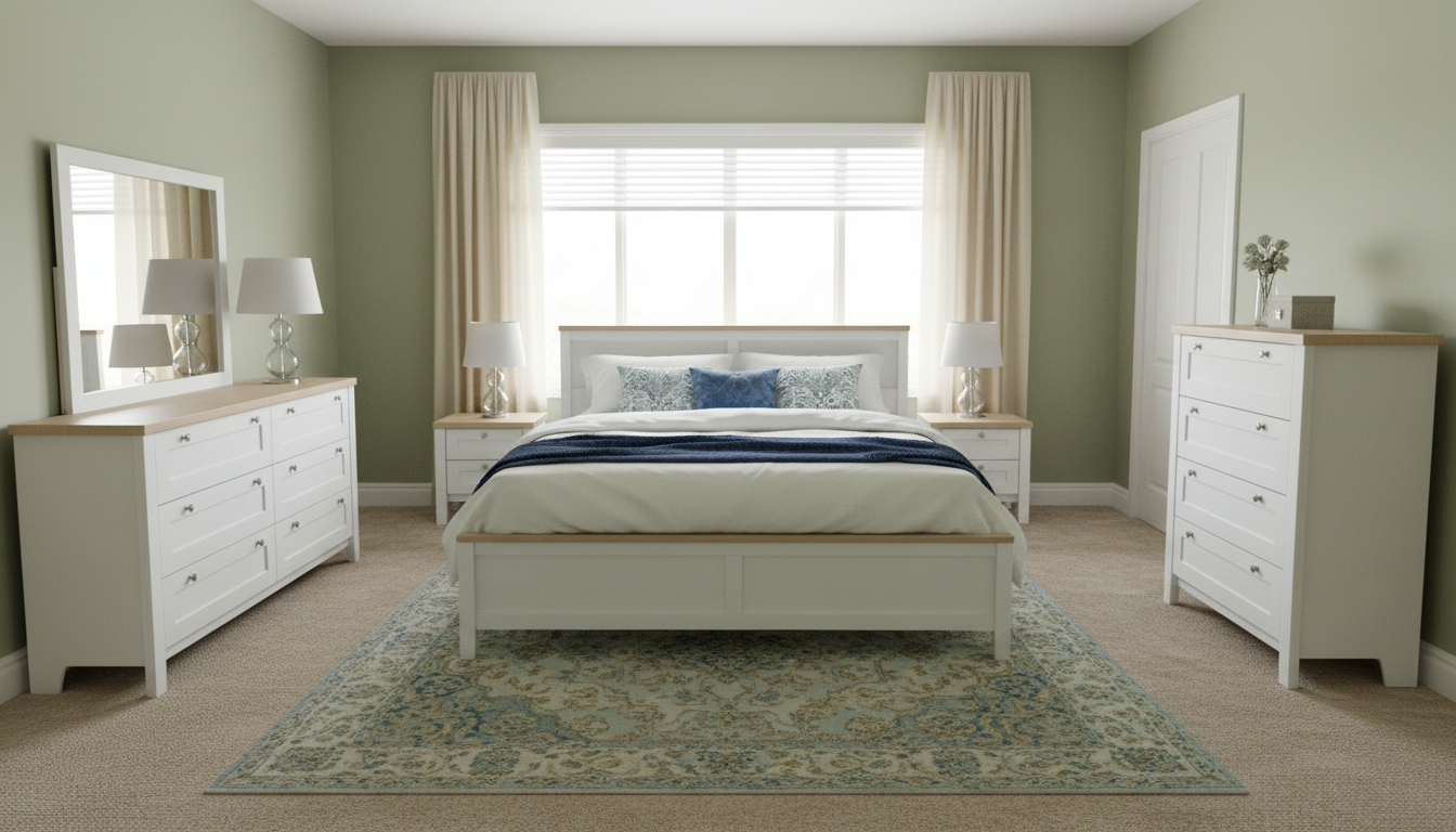 King Bed Frame, Dresser, Tall Boy and Bedsides