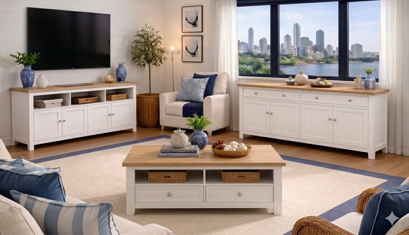 Buffet, Entertainment Unit and coffee table